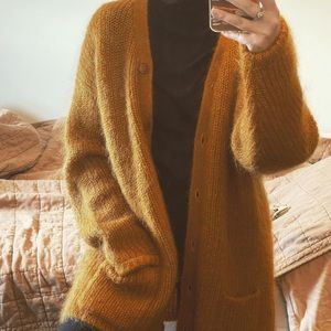 🏷 vintage oversized mohair cardigan sweater